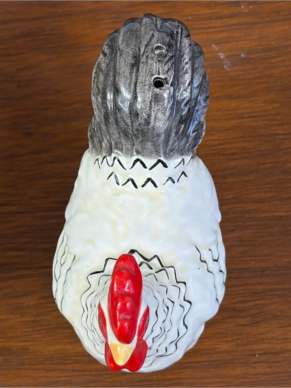 1980's J. Willfred By Sadek Farmhouse Rooster And Hen Salt & Pepper Hand Painted